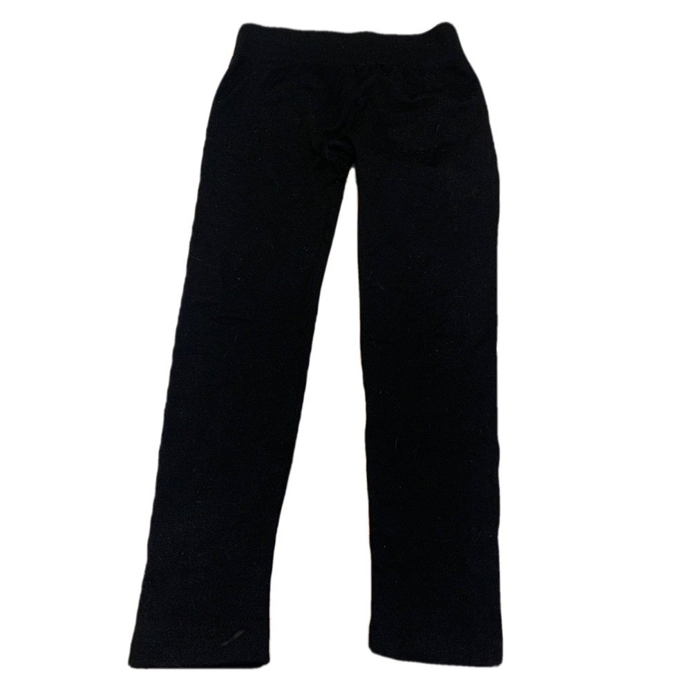 💜 Lemon Black Leggings Yoga Pants - Size M/M - Stretchy & Comfortable